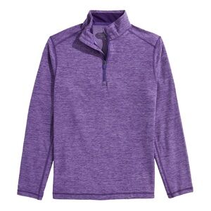 Vineyard Vines Purple Sankaty Performance Quarter-Zip Pullover Sweater Jacket